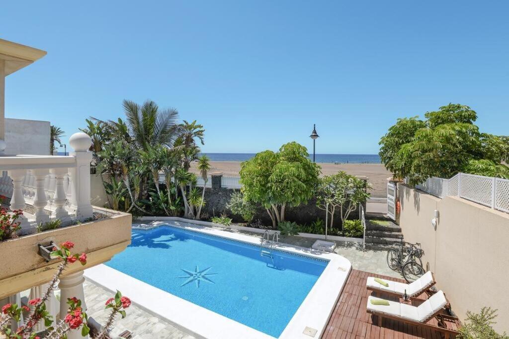 Villa La Concha Beachfront Heated Pool Playa Honda  Dış mekan fotoğraf